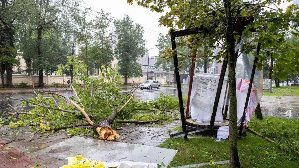 В Шяуляйском и Шакяйском районах из-за последствий бури объявлена экстремальная ситуация