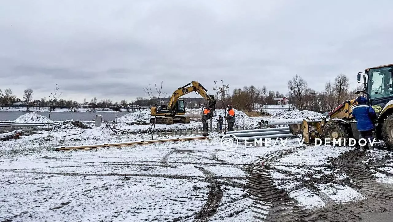 Работы на Центральном пляже