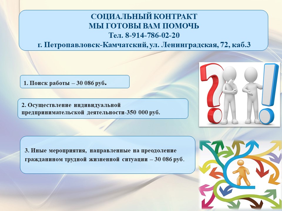 186 социальных контрактов заключено с жителями города с начала года