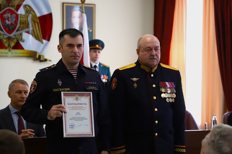 В Рязани прошло торжественное мероприятие по случаю юбилея образования войск правопорядка