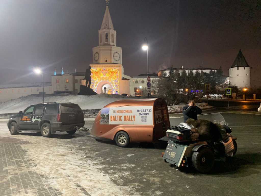 Зимний мотопробег, стартовавший в Выборге, доехал до Казани мотопробег, Казань, Выборг, Baltic Rally