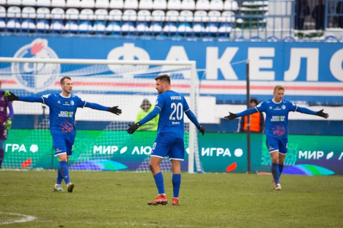Воронежский «Факел» уступил «Краснодару» со счетом 0:2 и потерпел третье поражение подряд