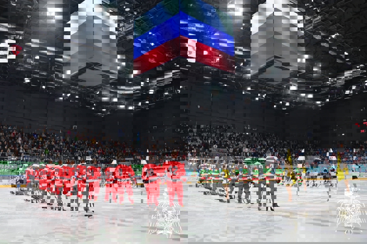 Росгвардейцы одержали победу в матче открытии Офицерской хоккейной лиги в Калуге