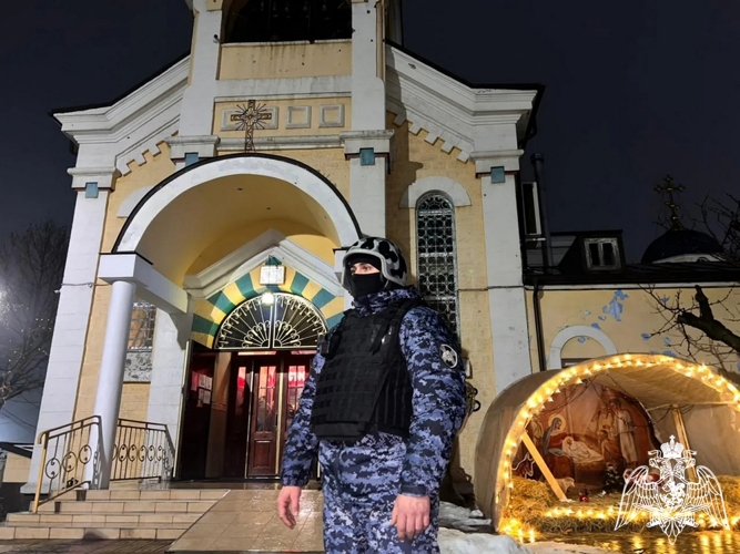 Росгвардейцы обеспечили безопасность во время новогодних и рождественских праздников в Дагестане