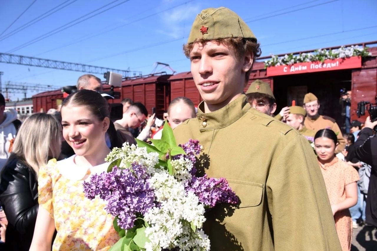 Сегодня в Оренбург прибыл «Поезд Победы». Фото: администрация города