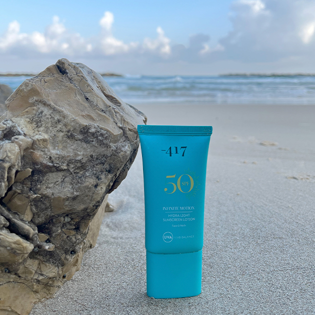 Интенсивный увлажняющий лосьон для лица и шеи SPF50 из линии Infinite Motion от minus 417 