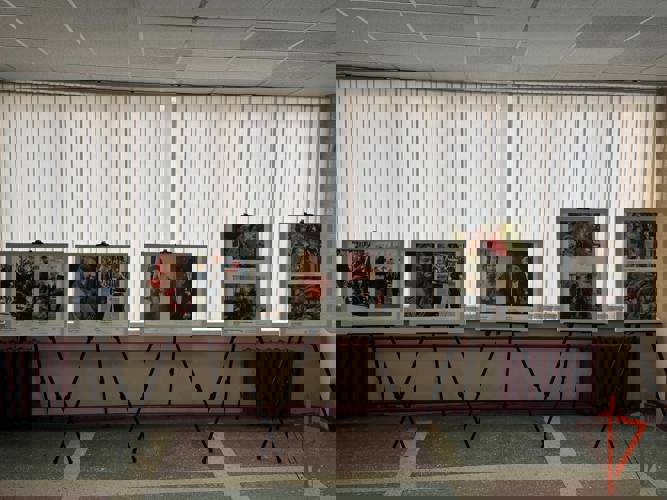 Сотрудники СОБР «Реактор» приняли участие в организации выставки, посвящённой периоду Великой Отечественной войны