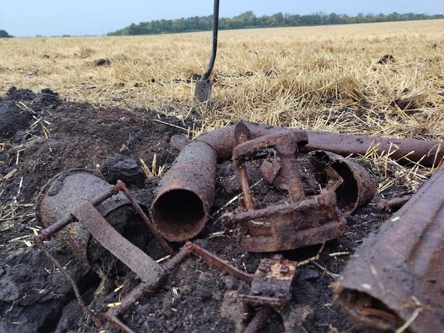 Результаты поисковой разведки. Обнаруженны следы боя. Белгородская область