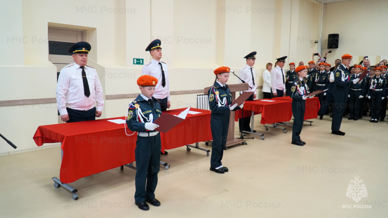 Ряды кадетов МЧС России в Омутинском округе пополнились!