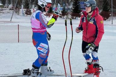 Спортсмены с Камчатки Юлия Плешкова и Елена Яковишина взяли первые места в супер-гиганте на чемпионате и первенстве России по горнолыжному спорту 3