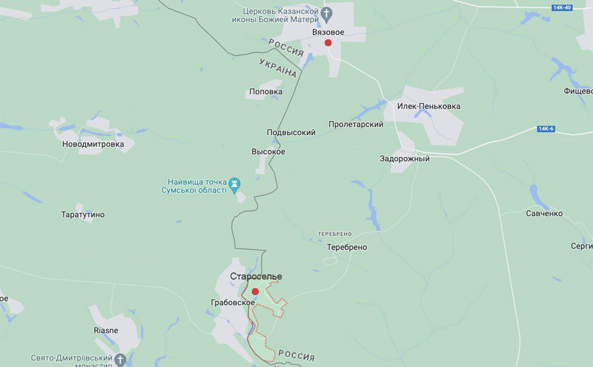 Карта краснояружского района белгородской области