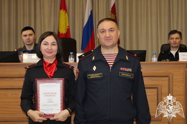 В Управлении Росгвардии по Липецкой области подвели итоги служебно-боевой деятельности за 2025 год