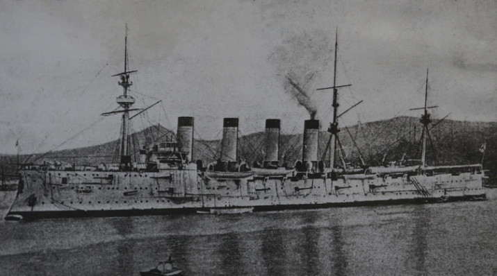 Крейсер «Громобой» из состава Владивостокского отряда. Фото: из архива музея истории «Дальзавода»