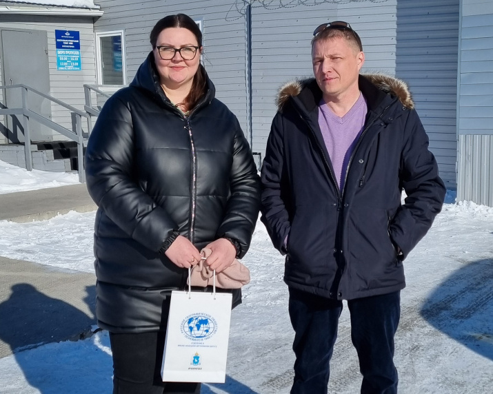 Марина Александровна Васильева - начальник Авиационного метеорологического центра г. Салехард ФГБУ «Обь-Иртышское УГМС», Константин Путятин - член РГО в ЯНАО