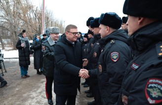 Алексей Текслер открыл новый пункт полиции в деревне Круглое