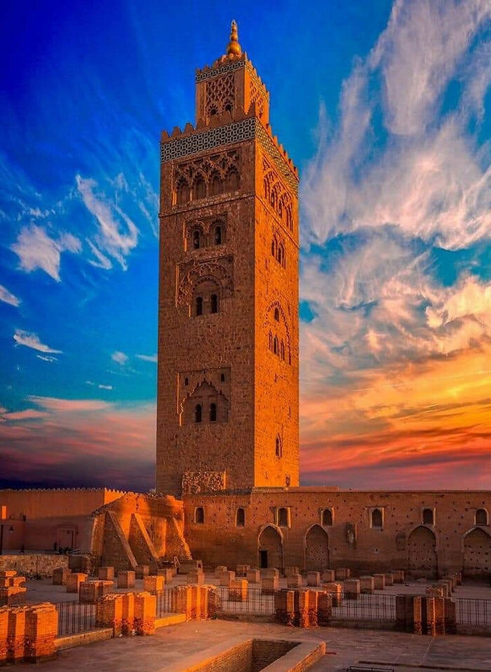 25. Мечеть Кутубия, одна из главных культурных и религиозных достопримечательностей Марракеша и Королевства Марокко