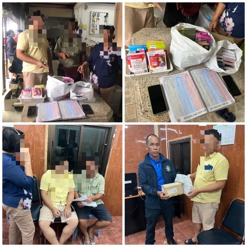 Полиция по восьмому региону арестовала нескольких скупщиков сим-карт на Пхукете и в Краби. Фото: Region 8 Police