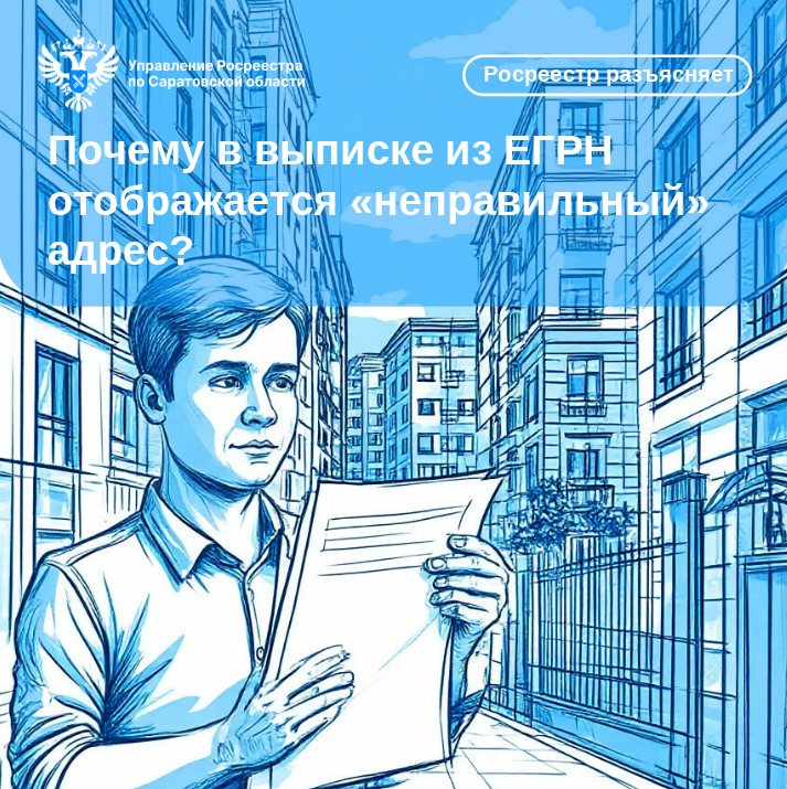 Почему в выписке из ЕГРН отображается «неправильный» адрес?