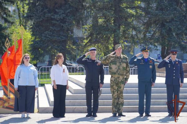 В Костроме представитель Росгвардии принял участие в областном конкурсе «Смотр строя и песни «Плац-парад»