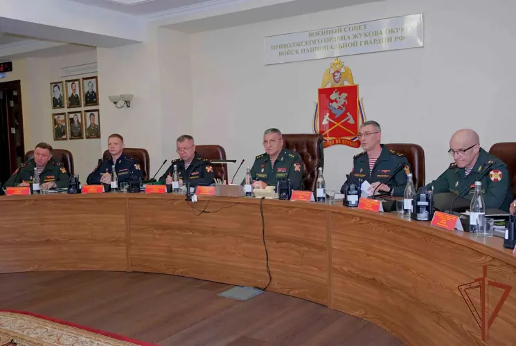 В Приволжском ордена Жукова округе Росгвардии прошел военный совет