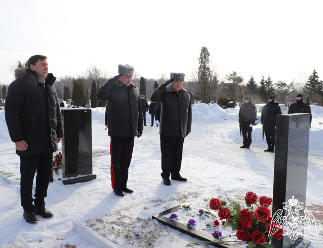 Начальник Управления Росгвардии по Рязанской области принял участие в памятных мероприятиях, посвященных Дню защитника Отечества