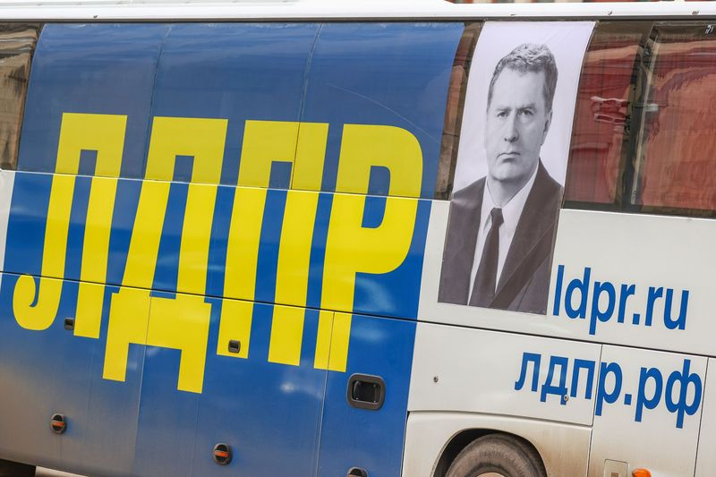 Церемония прощания с руководителем фракции ЛДПР Владимиром Жириновским в Колонном зале Дома Союзов