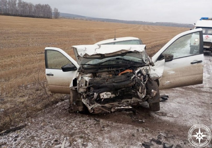 Пожилой мужчина погиб в аварии на трассе в Башкирии