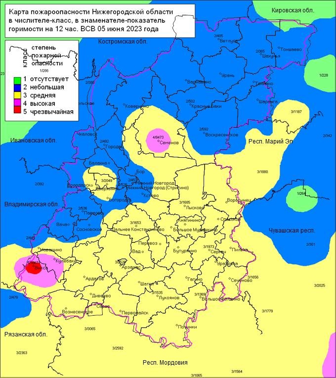 Министерство лесного хозяйства нижегородской области официальный сайт карта пожароопасности
