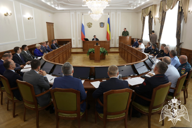 В донской столице заседание регионального оперштаба прошло при участии Росгвардии
