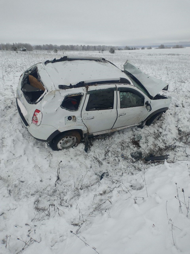 В Советском районе Renault Duster улетел в поле