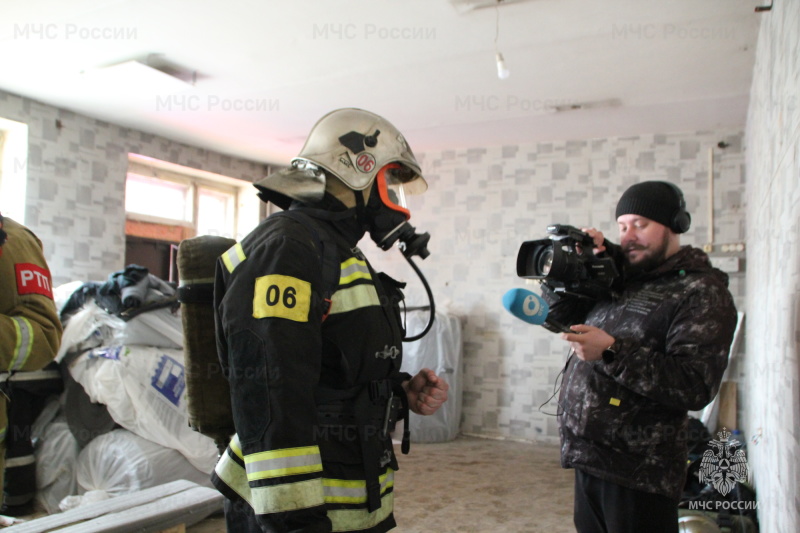 В Новосибирске прошли пожарно-тактические занятия