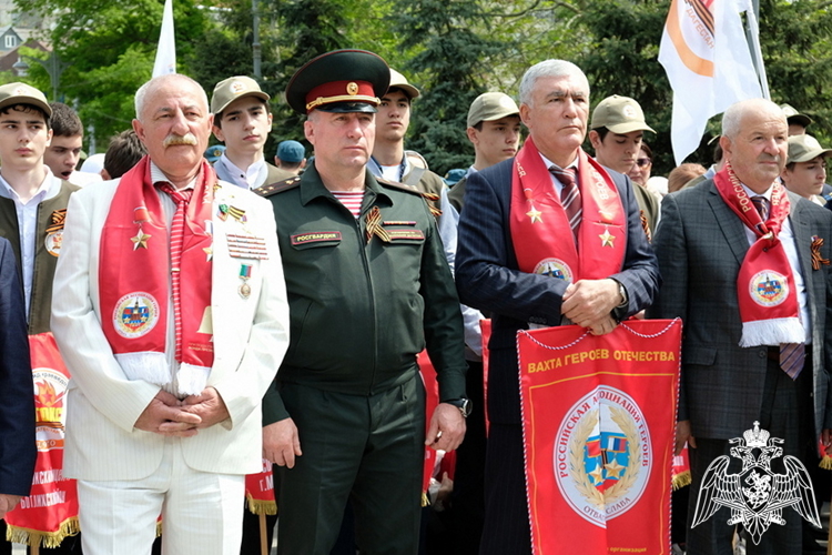 В Дагестане росгвардейцы приняли участие в акции «Вахта памяти»