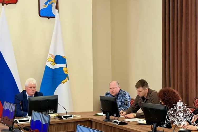 Сотрудник вневедомственной охраны Нижнедевицка принял участие в рабочем совещании с главой администрации района