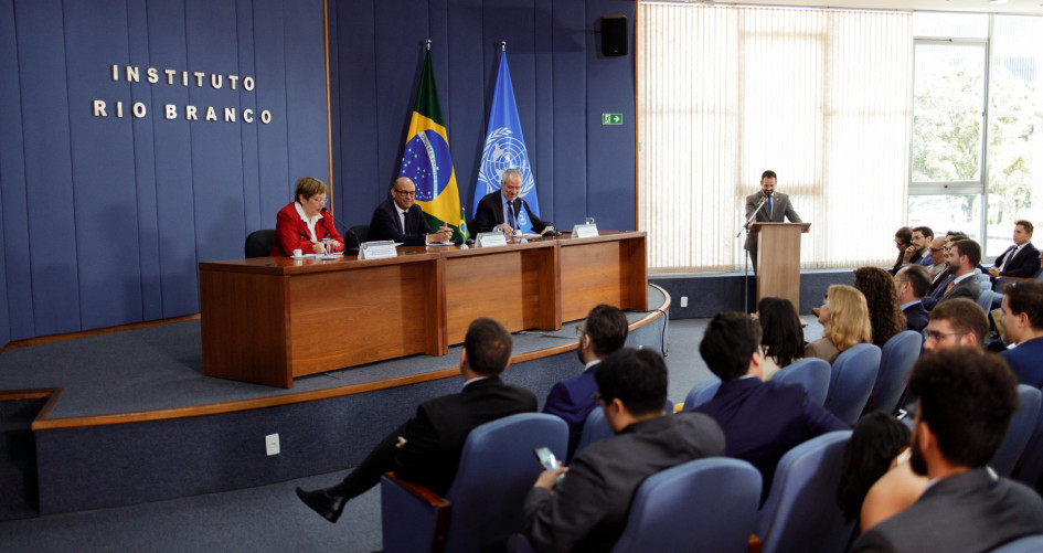 Simon Stiell delivers a major speech in Brazil.