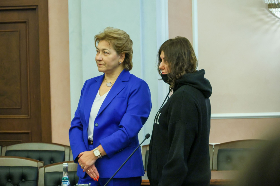 Полина Лурье и ее адвокат Светлана Свириденко