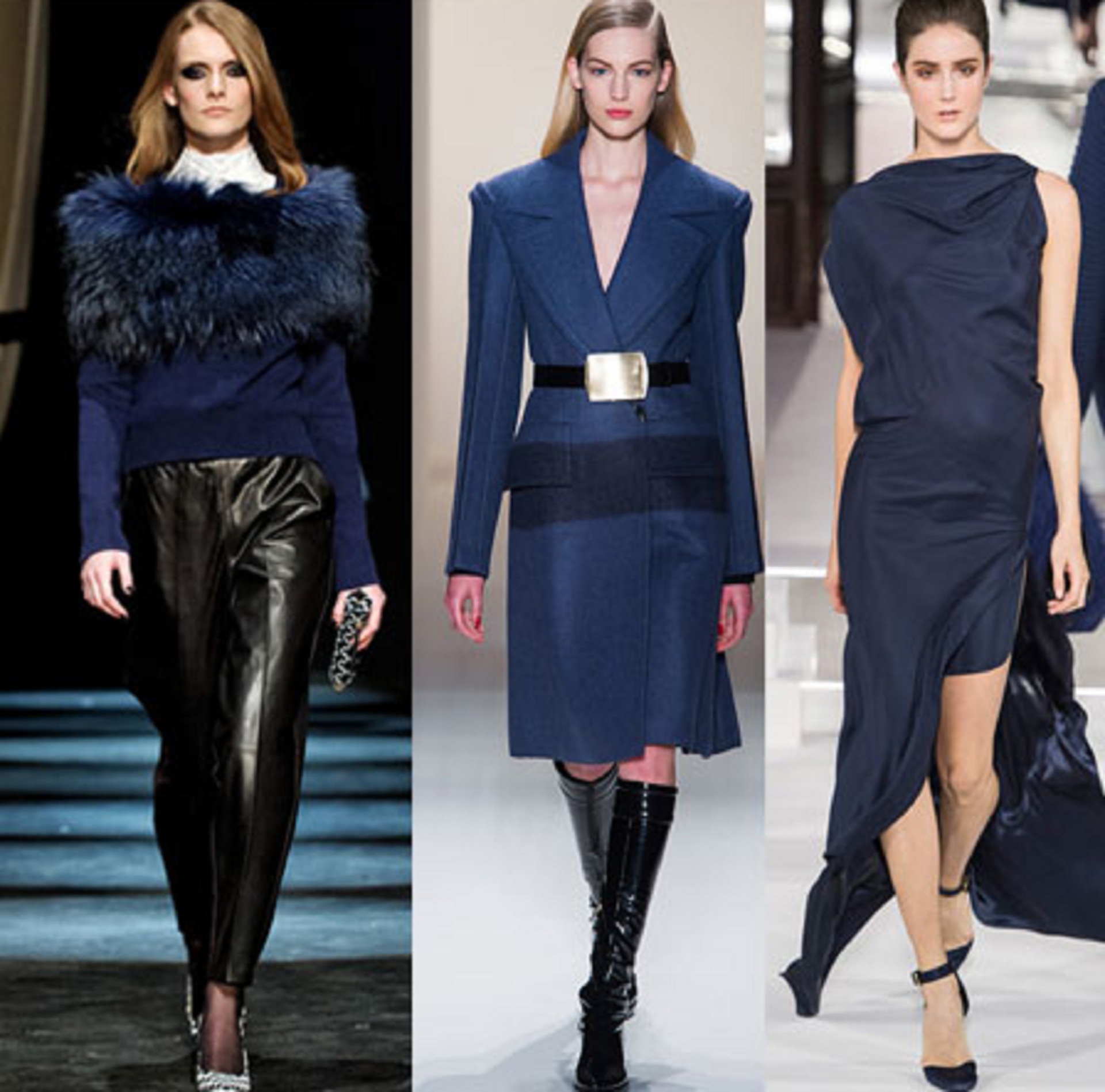 Чернильный сочетание цветов в одежде The stylist Beyli Sophia dispelled the myth about universality of black color in