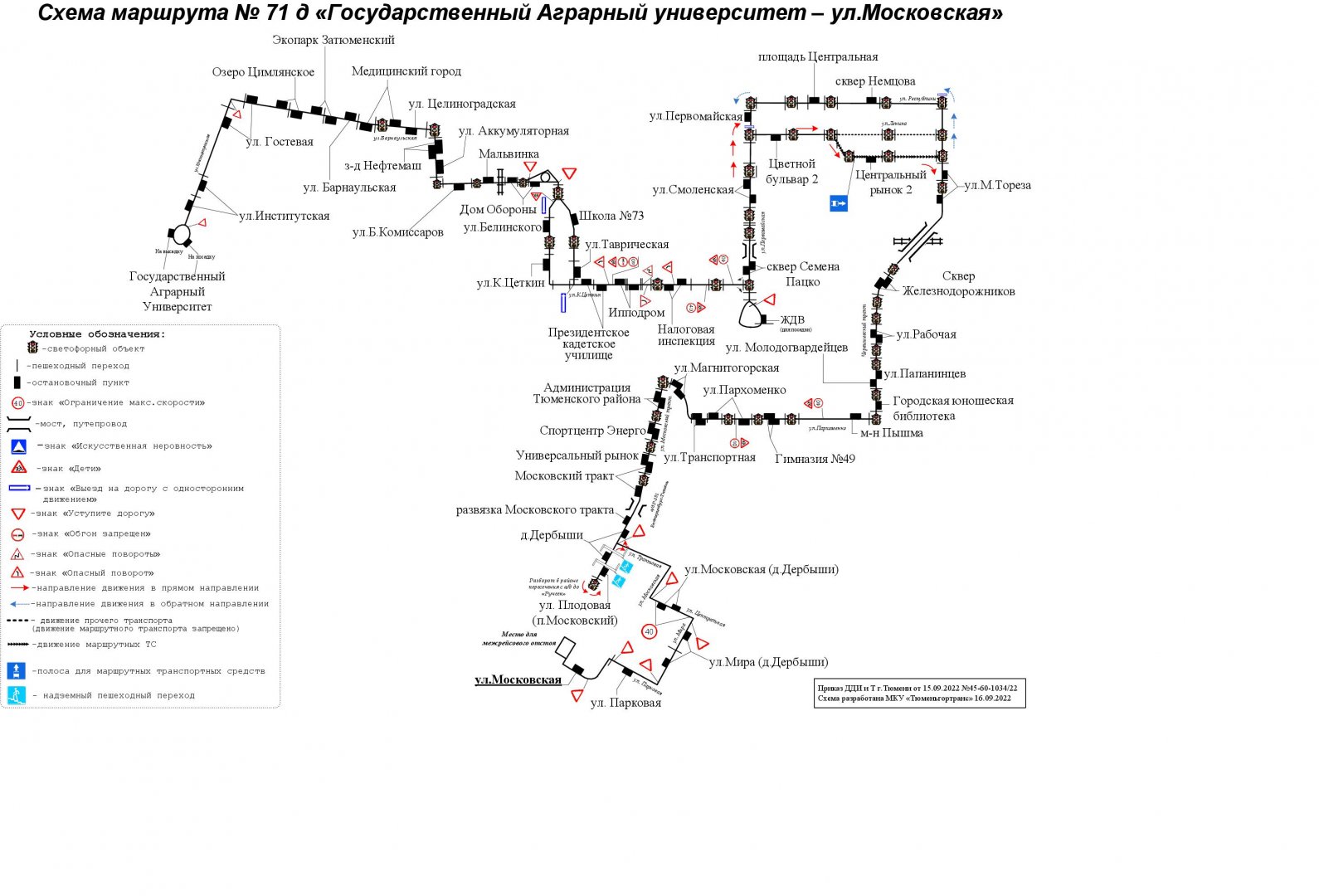 Карта маршрута 19