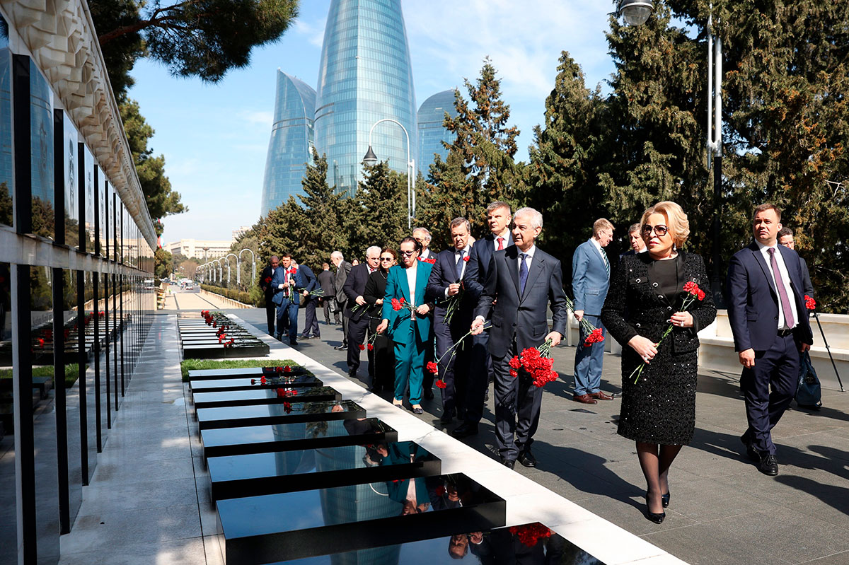 Председатель Совета Федерации ФС РФ Валентина Матвиенко в Азербайджане