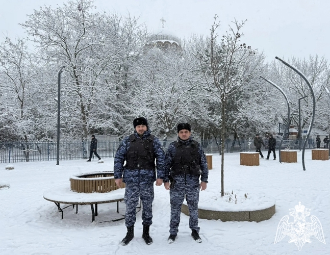 В Дагестане росгвардейцы обеспечили правопорядок во время празднования Крещения Господне