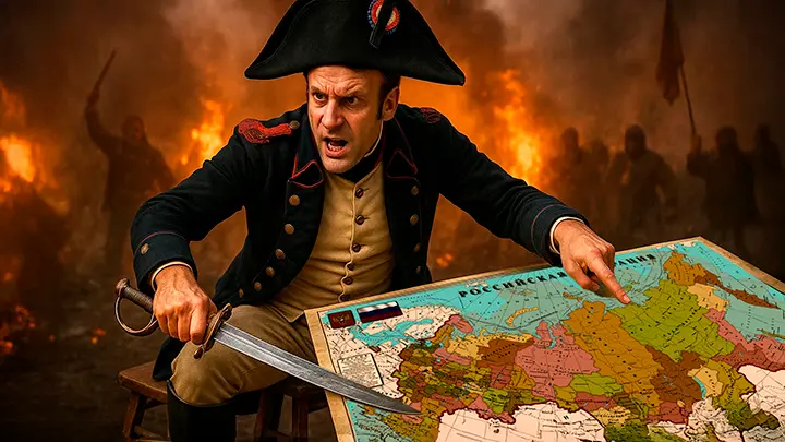 Рука мертвеца Макрона. Президента Франции спасёт Россия?