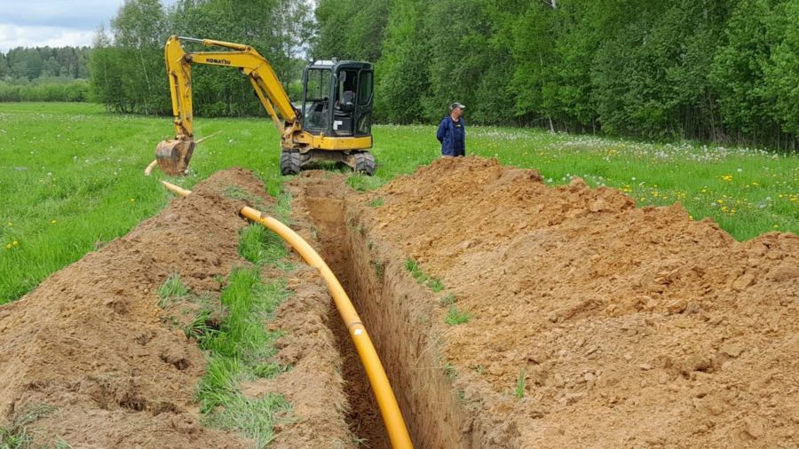 В окрестностях села Горелово Ярославской области начали строить газопровод