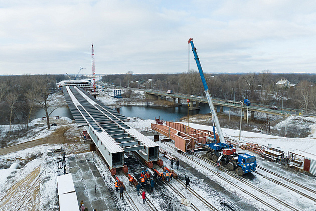 В Волгоградской области мост через ерик Гнилой построили на 70%