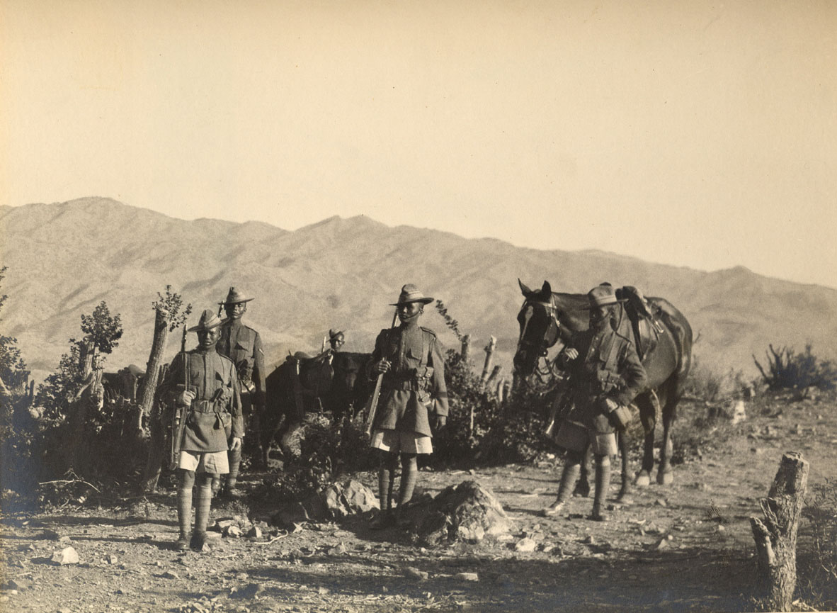 5-й Королевский стрелковый полк гуркхов в Вазиристане во время Третьей англо-афганской войны. 1919