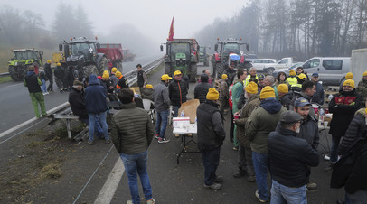 Протест фермеров во Франции