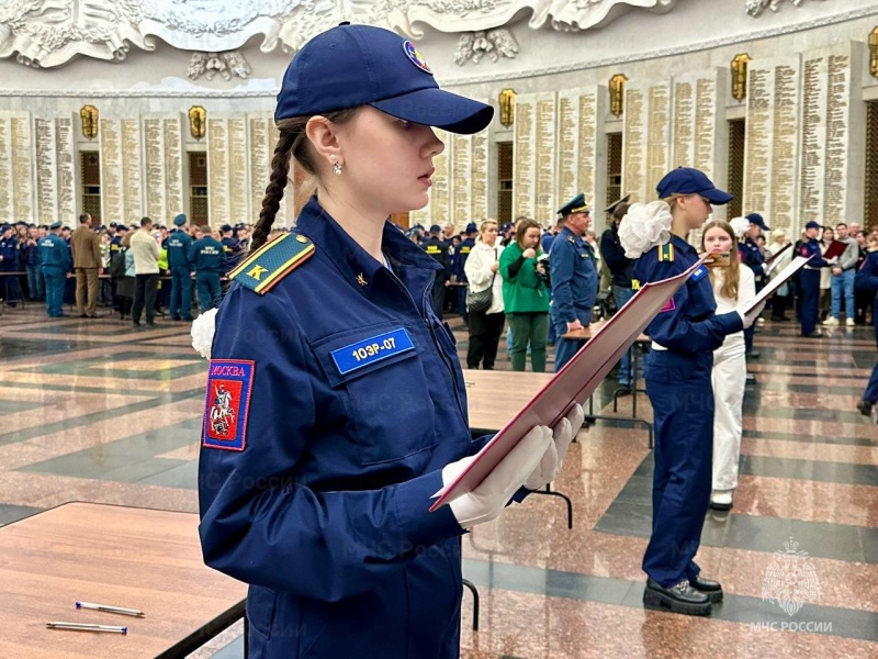 На Поклонной горе состоялась церемония принятия Торжественного обещания студентами первых курсов