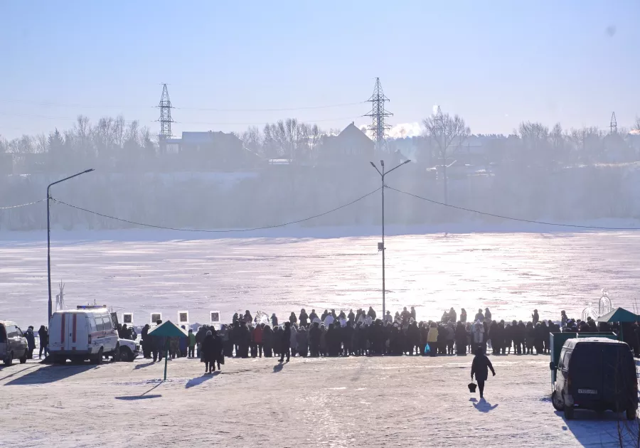 Крестный ход 2024 год. Крещение. 