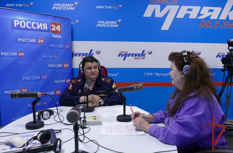 Начальник Управления вневедомственной охраны Росгвардии по Омской области стал гостем программы региональной радиостанции