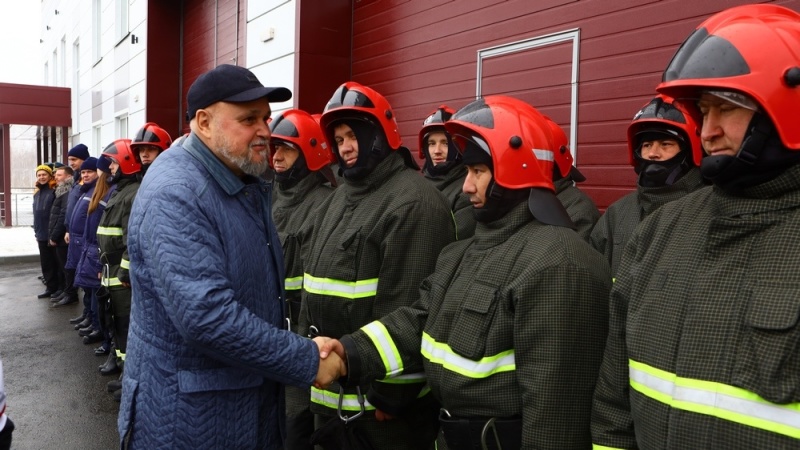 В Шерегеше открыли новую пожарно-спасательную часть