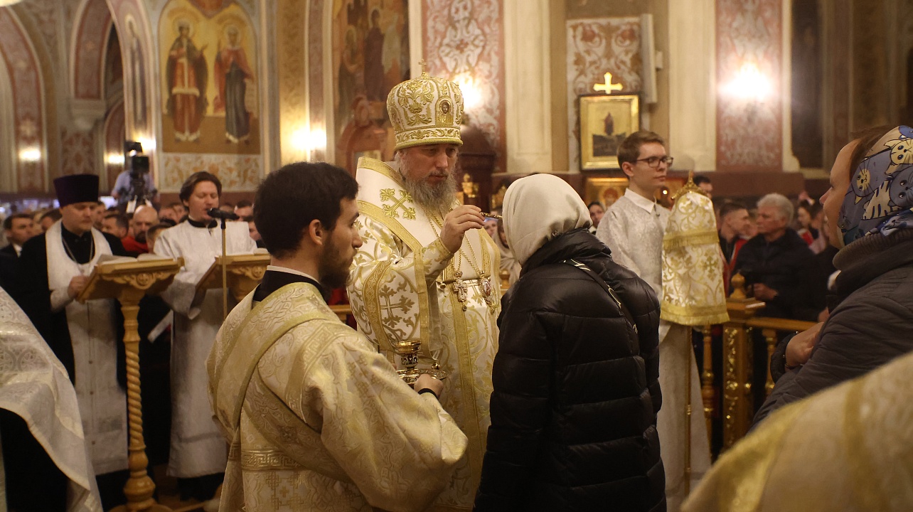 Свято Екатерининском кафедральном соборе Краснодара Рождество