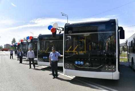 Общественный транспорт столицы Тувы пополнился современными автобусами 